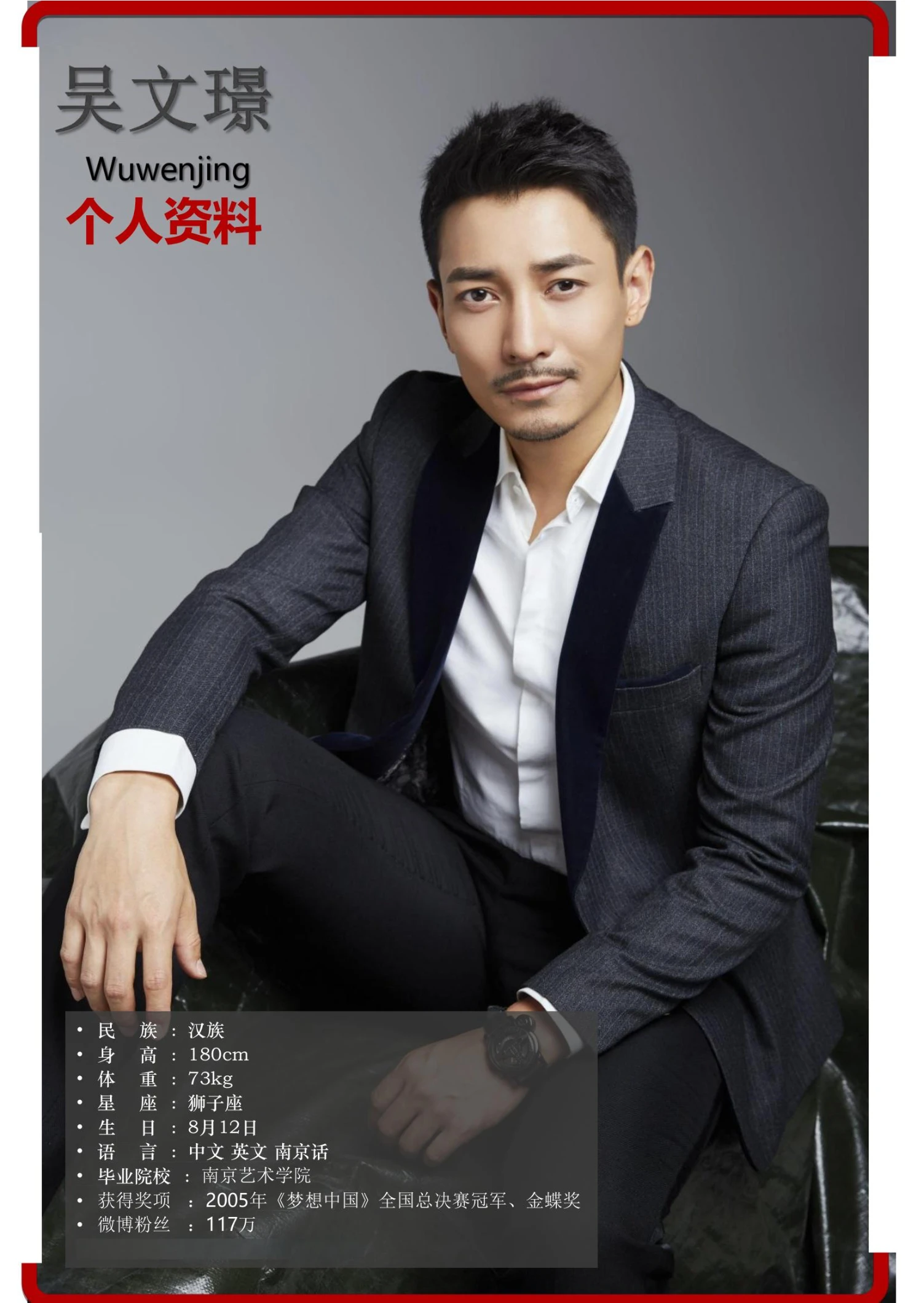 演员简介第一页预览