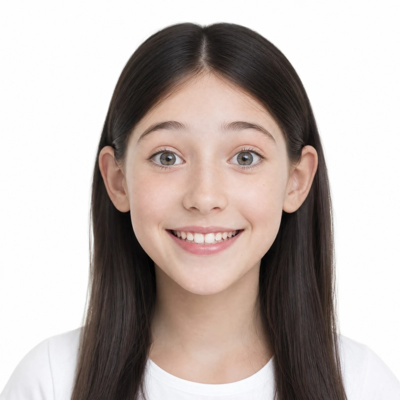 西欧高加索人种女小孩—17岁168